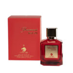تصویری از عطر ادکلن باراکات رد کاوالیر در کنار جعبه با طراحی جذاب مناسب فصل‌های سرد مشابه باکارات رژ قرمز