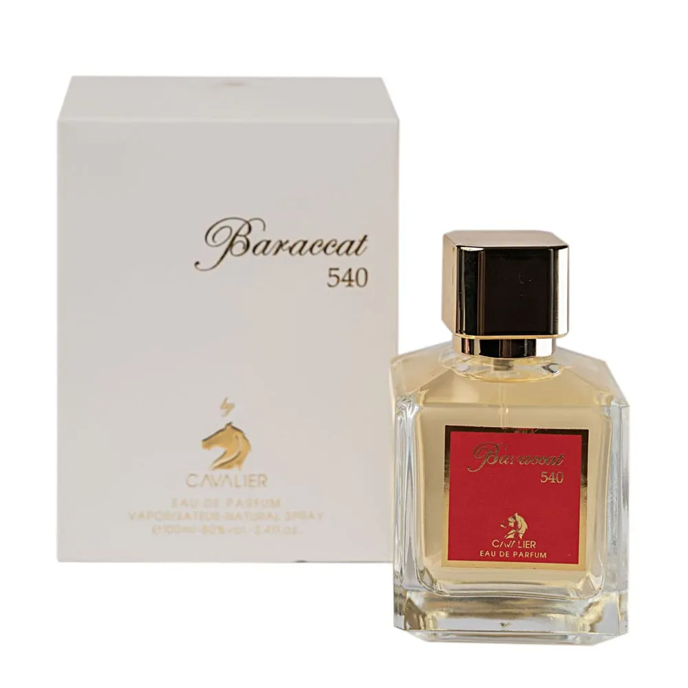 بستهبندی عطر ادکلن باراکات وایت کاوالیر عطر ادکلن باراکات وایت کاوالیر، نسخه مشابه باکارات رژ سفید 540 از برند میسون فرانسیس کورکجان، عطری لوکس و پرطرفدار با رایحه گرم، شیرین و کمی تند. یک عطر یونیسکس، مناسب بانوان و آقایان خاصپسند، با ماندگاری بالا و پخش بوی عالی. انتخابی ایدهآل برای پاییز و زمستان و مجالس خاص.